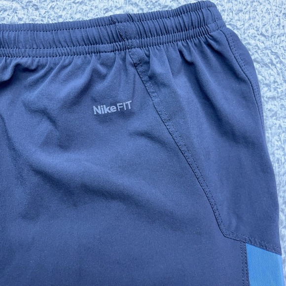 Nike Track Pants Mens XL Vtg Y2K Blue Gray Ankle Zip Wide Leg Fit Dry Streetwear - Picture 13 of 15